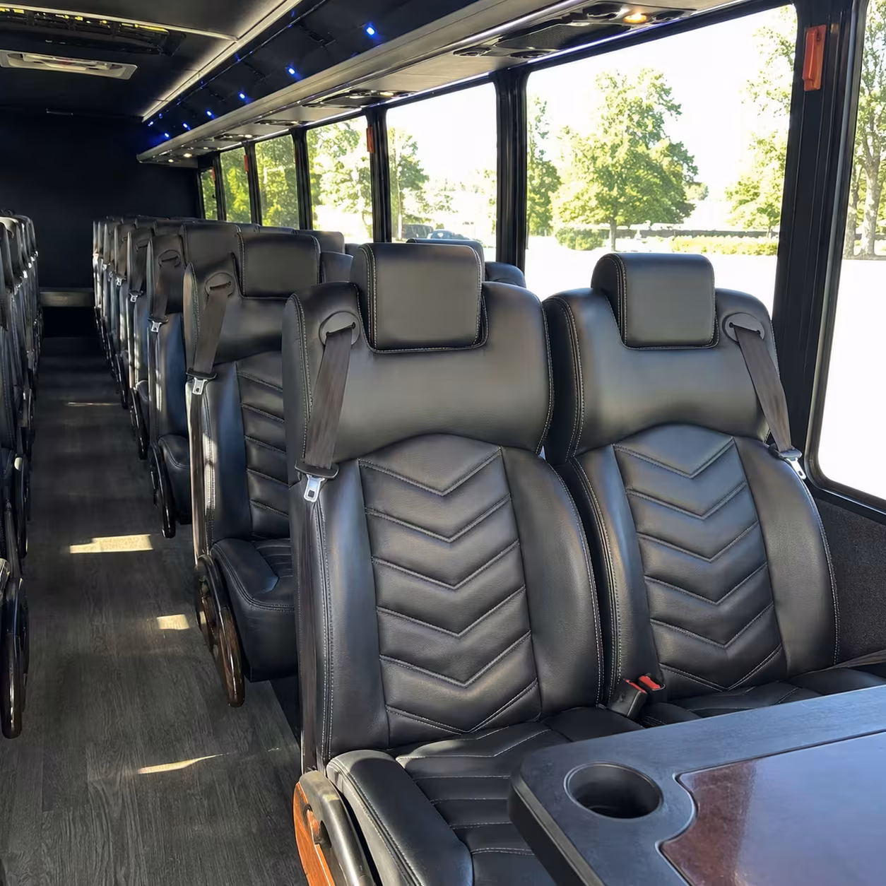 25 passenger minibus inside