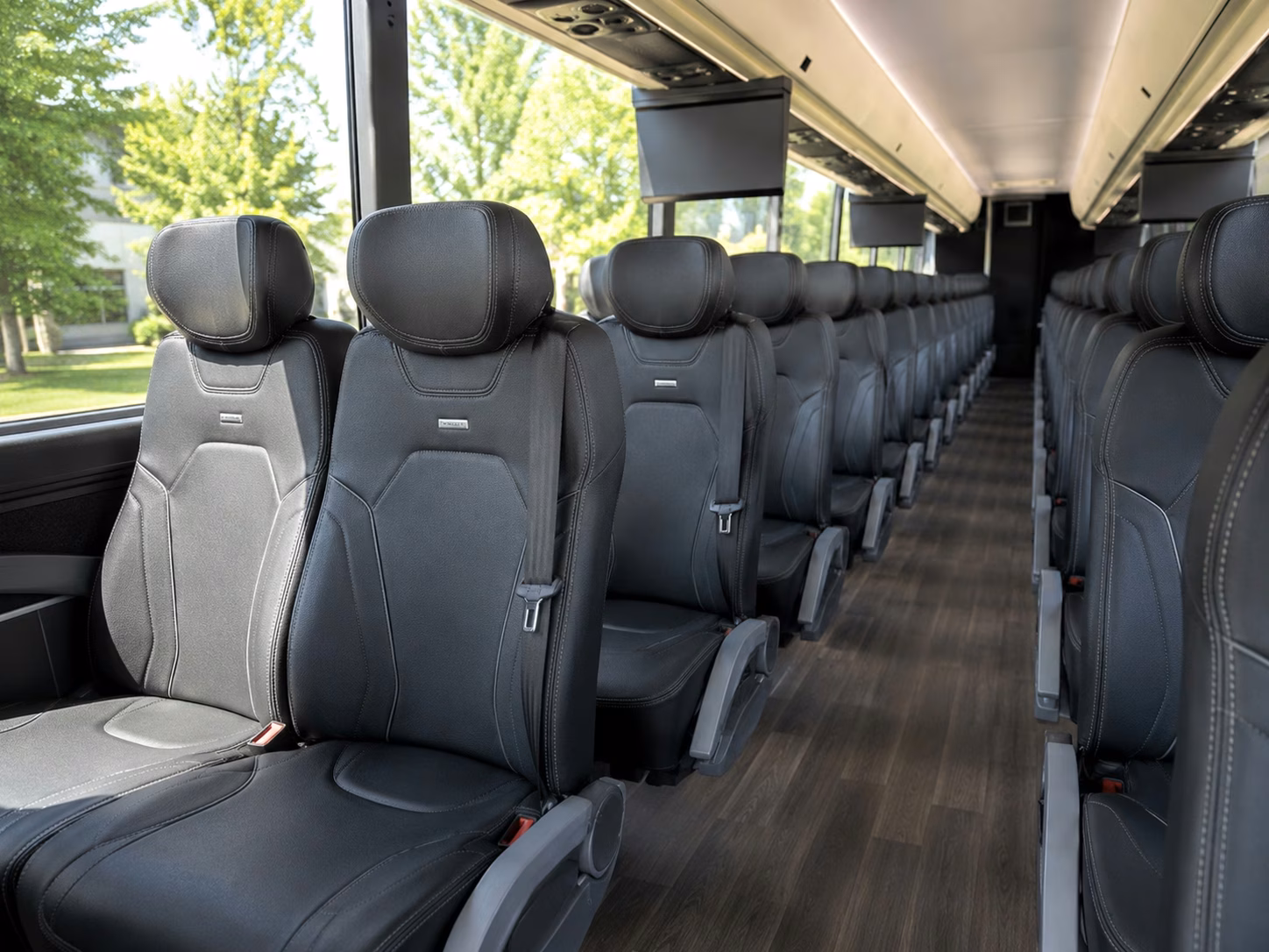 bellingham charter bus inside