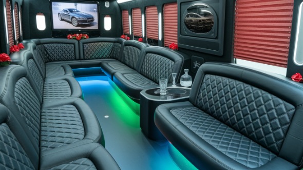 party bus rental interior bellingham