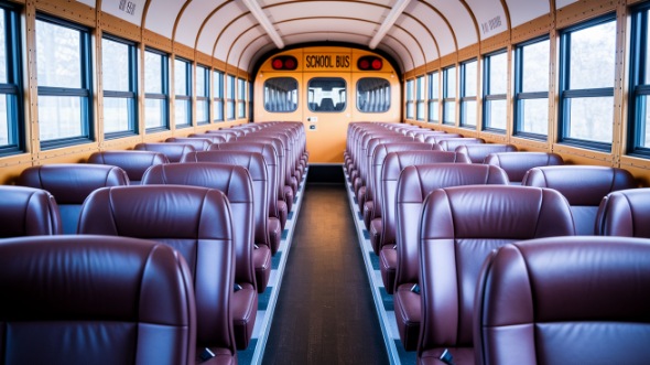school bus rental interior bellingham